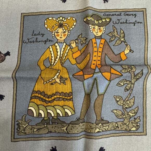 HERMES Blue Scarf - Picture 10 of 16
